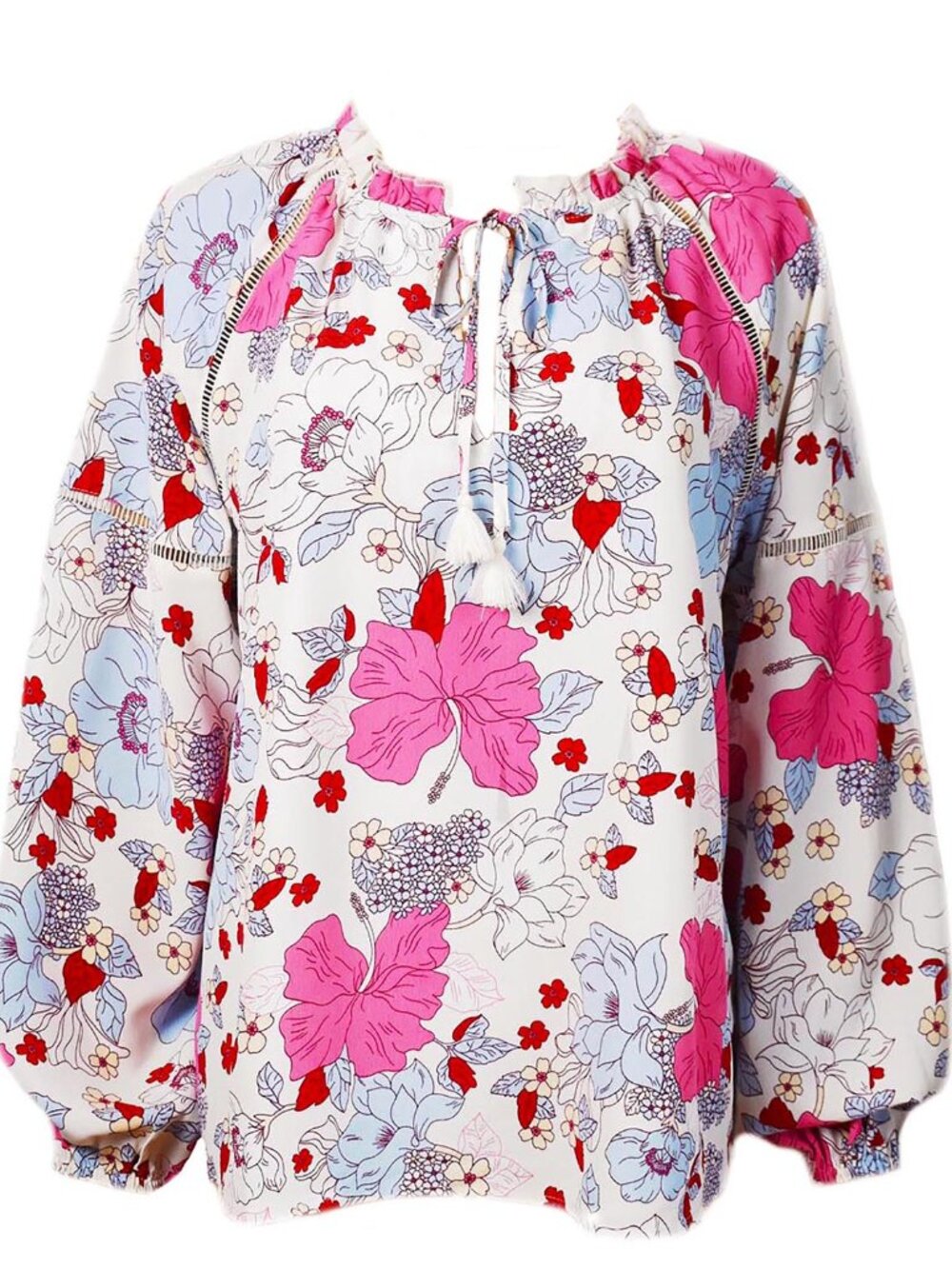Sanctuary Women’s Blouse Meadow Shirt Flounce Long Sleeve Size M - Picture 2 of 7